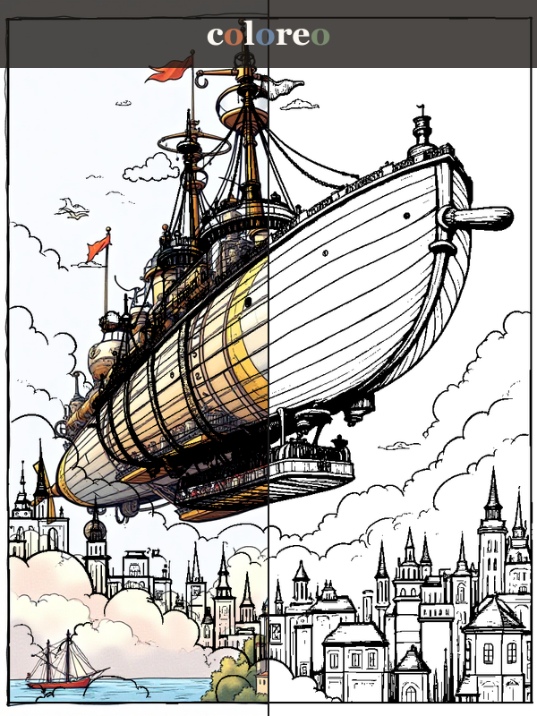 Reise mit dem Luftschiff